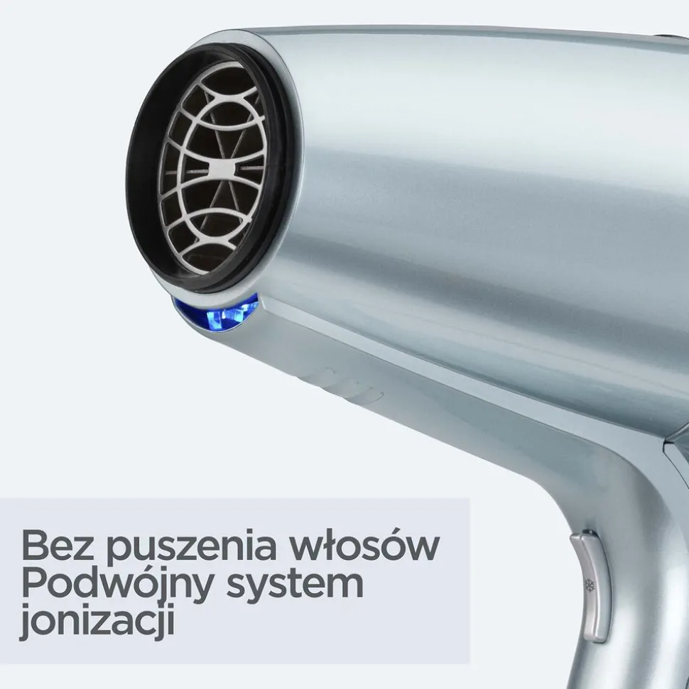 Suszarka BaByliss Hydro Fusion 2100 D773DE, 2100 W, niebieska