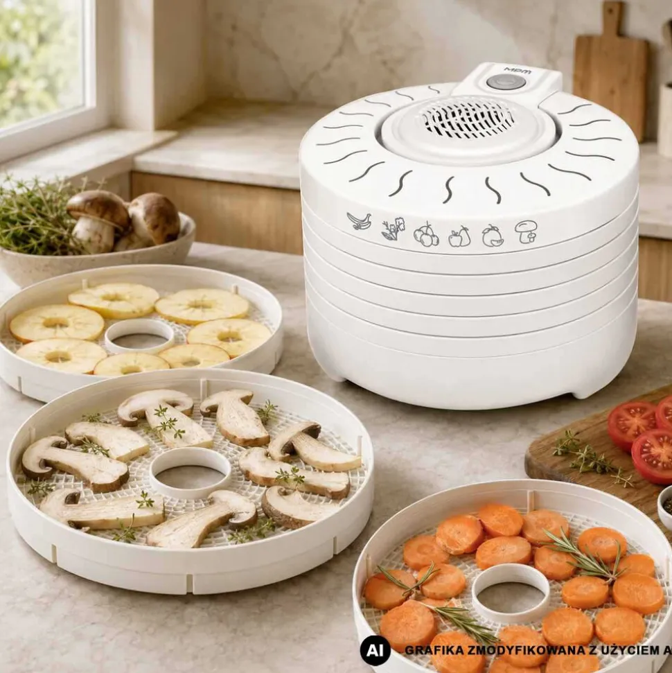 Suszarka do grzybów MPM MSG-01, 250 W, 5 tac
