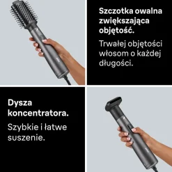 Suszarko-lokówka Braun AS226E, 800 W, szara