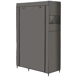 Szafa tekstylna Smukee Home, 105 x 45 x 170 cm, składana, szara