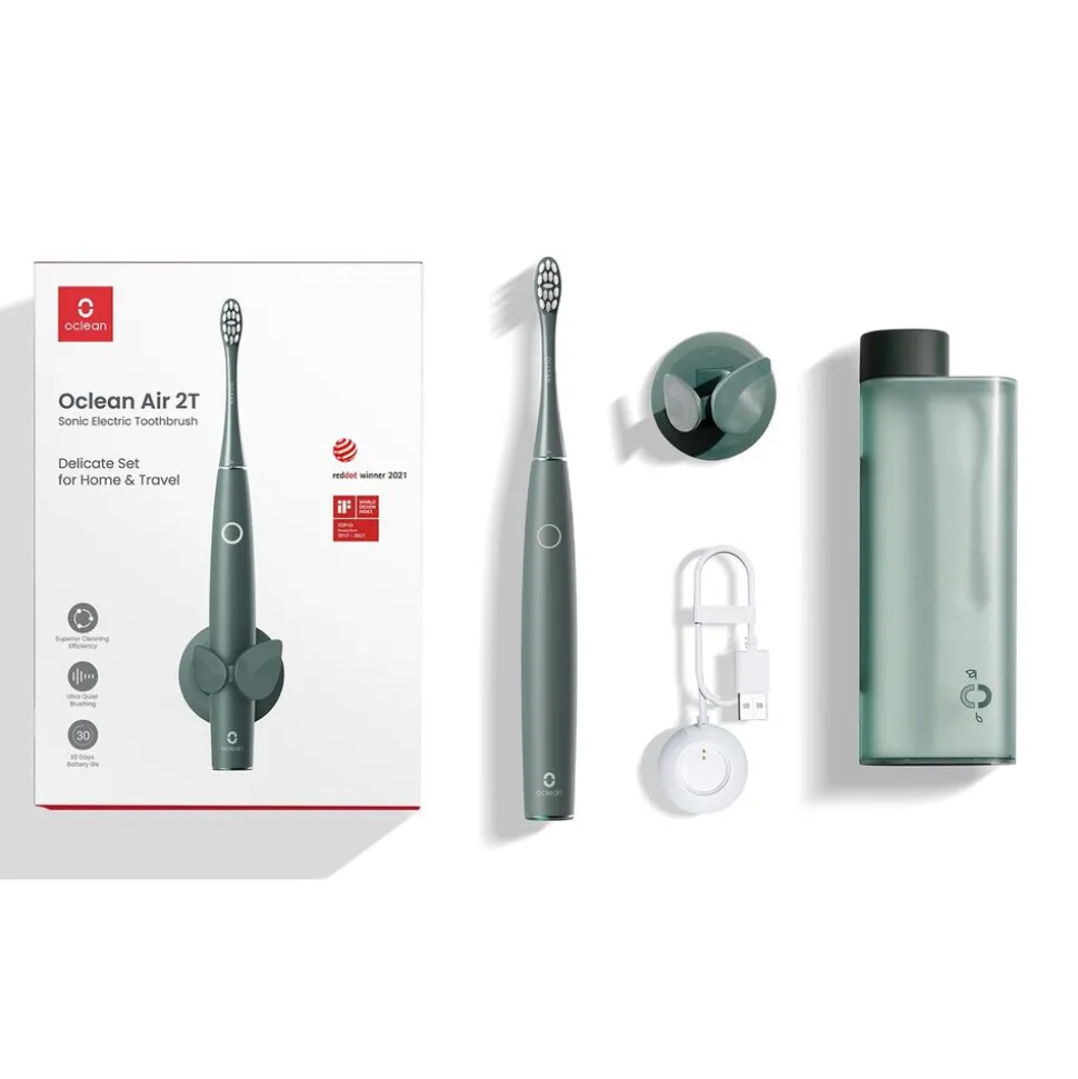 Szczoteczka soniczna Oclean Air 2T, zielona