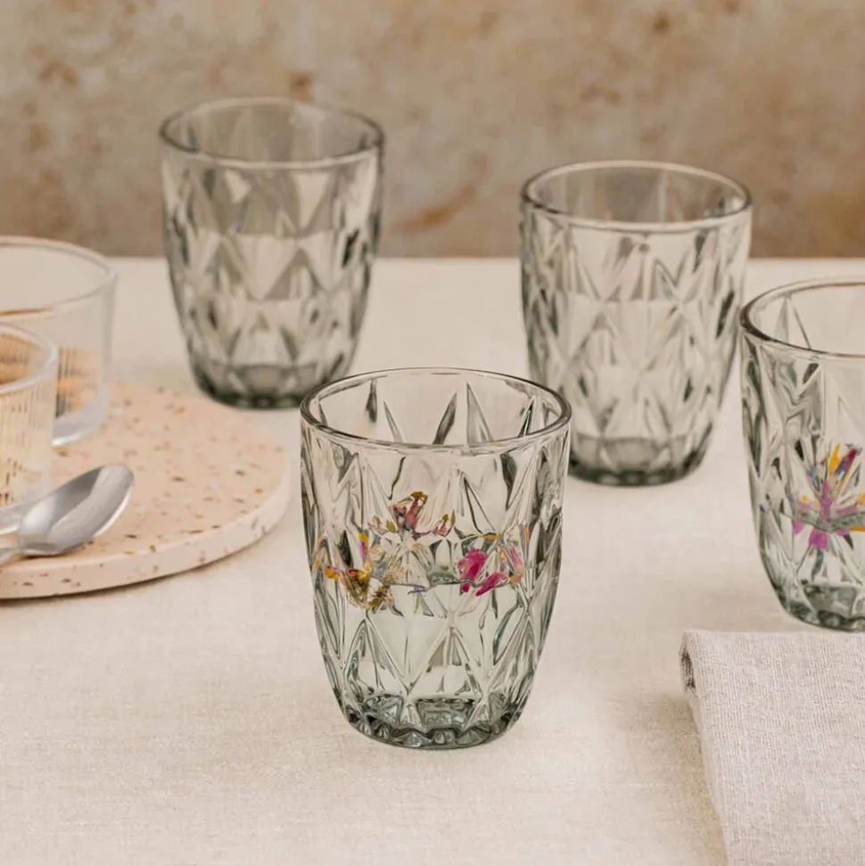 Szklanki Homla Luno, 4 sztuki, 280 ml, grafitowe