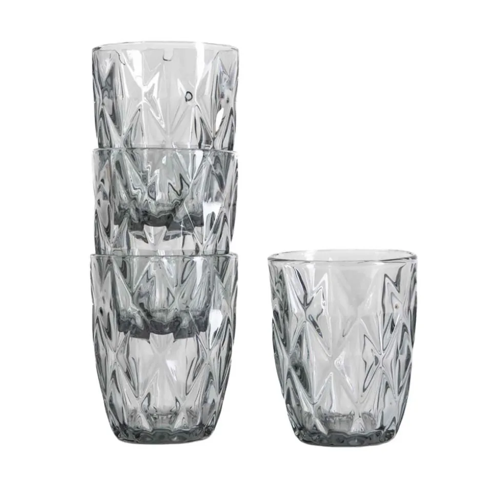 Szklanki Homla Luno, 4 sztuki, 280 ml, grafitowe