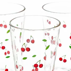 Szklanki Homla Token Summer, 3 sztuki, 300 ml, wiśnie