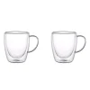 Szklanki termiczne MG Home Renza, 2 sztuki, 300 ml, z przezroczystym uchem