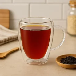 Szklanki termiczne MG Home Renza, 2 sztuki, 300 ml, z przezroczystym uchem