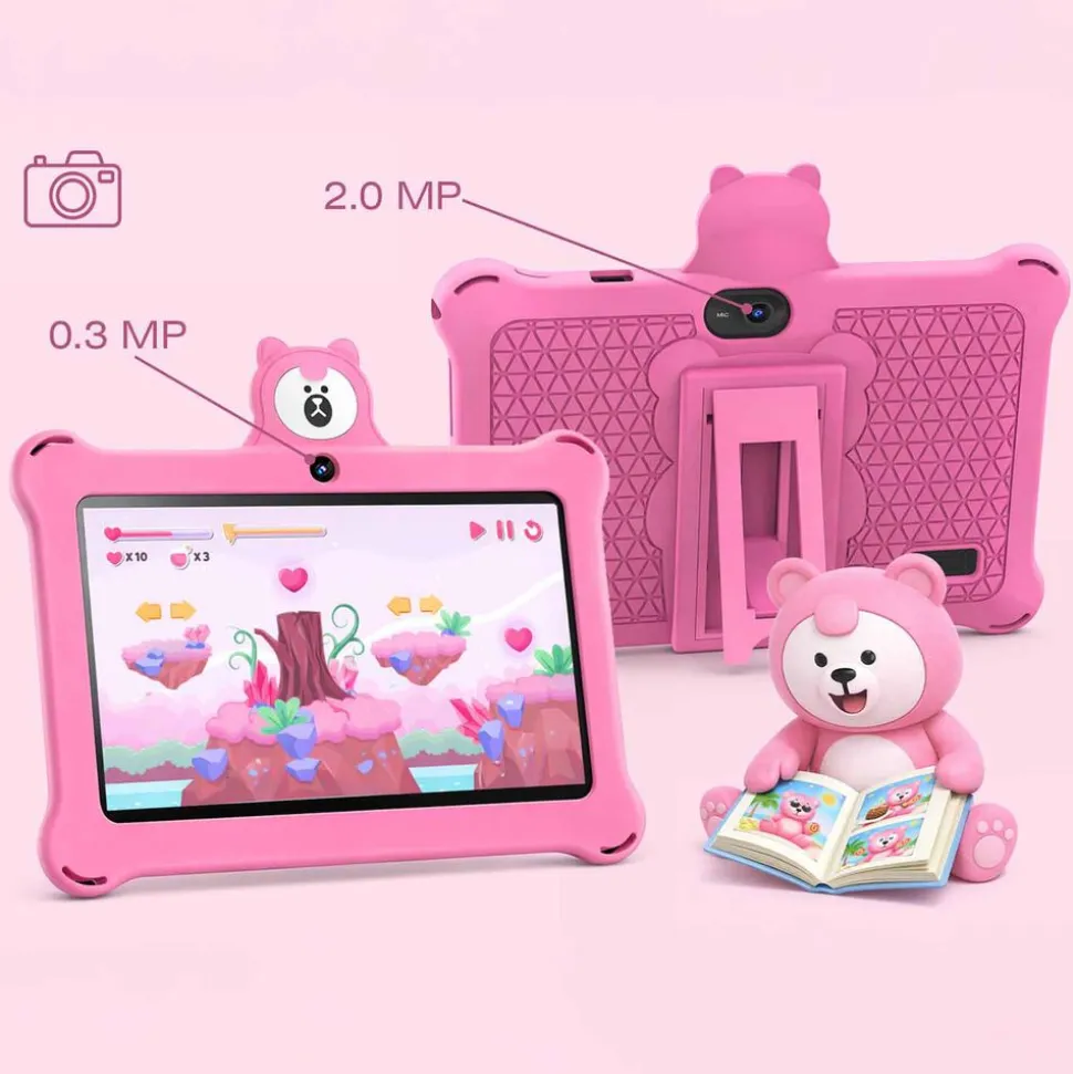 Tablet dla dzieci Tracer K7 Touch Pro, 7'', IPS, różowy