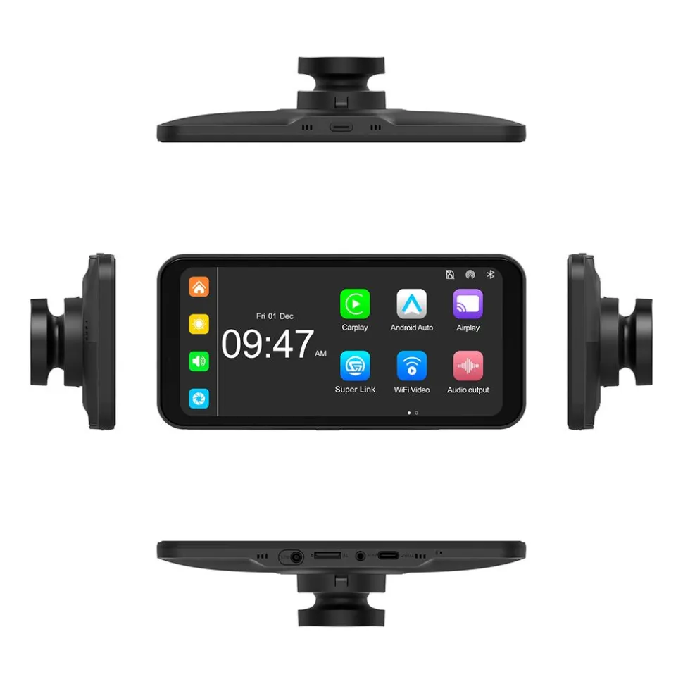 Tablet do auta Android Auto/CarPlay Tracer, 6,25”, 2 kamery przód-tył