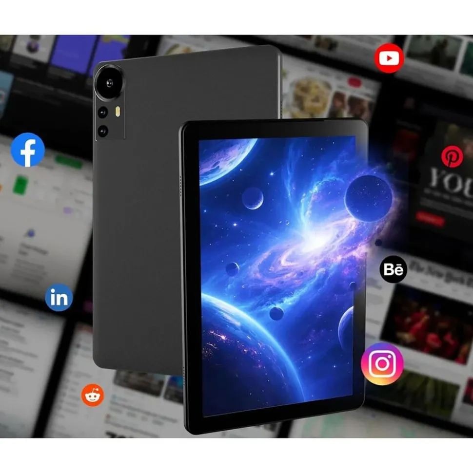 Tablet Extralink CP31 Pro, 10'', 128GB, z etui, klawiaturą, myszą i rysikiem, czarny