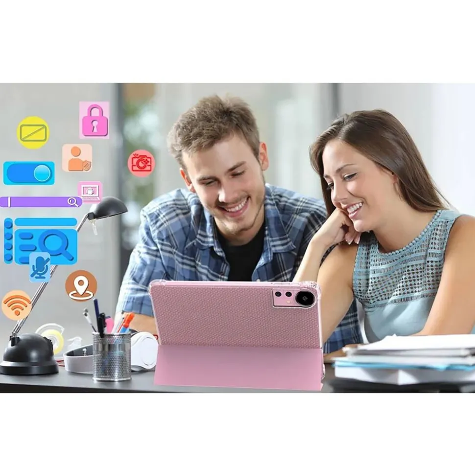 Tablet Extralink CP31 Pro, 10'', 128GB, z etui, klawiaturą, myszą i rysikiem, różowy