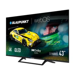 Telewizor 43” Blaupunkt 43QLW6000S, Smart TV WebOS, QLED 4K, bezramkowy