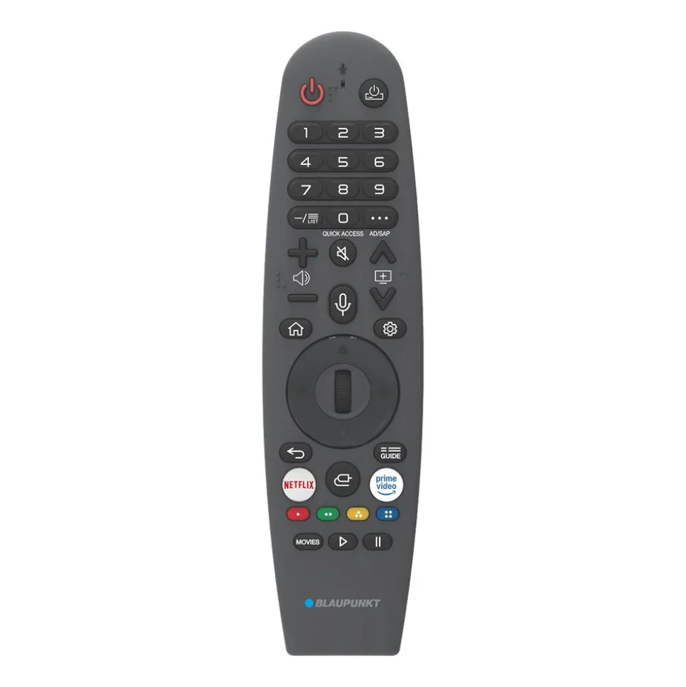 Telewizor 43” Blaupunkt 43QLW6000S, Smart TV WebOS, QLED 4K, bezramkowy