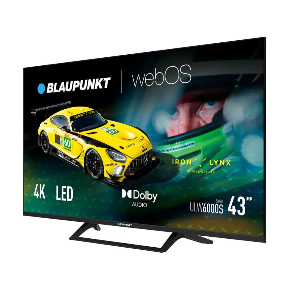 Telewizor 43” Blaupunkt 43ULW6000S, Smart TV WebOS, D-LED, 4K UHD, bezramkowy