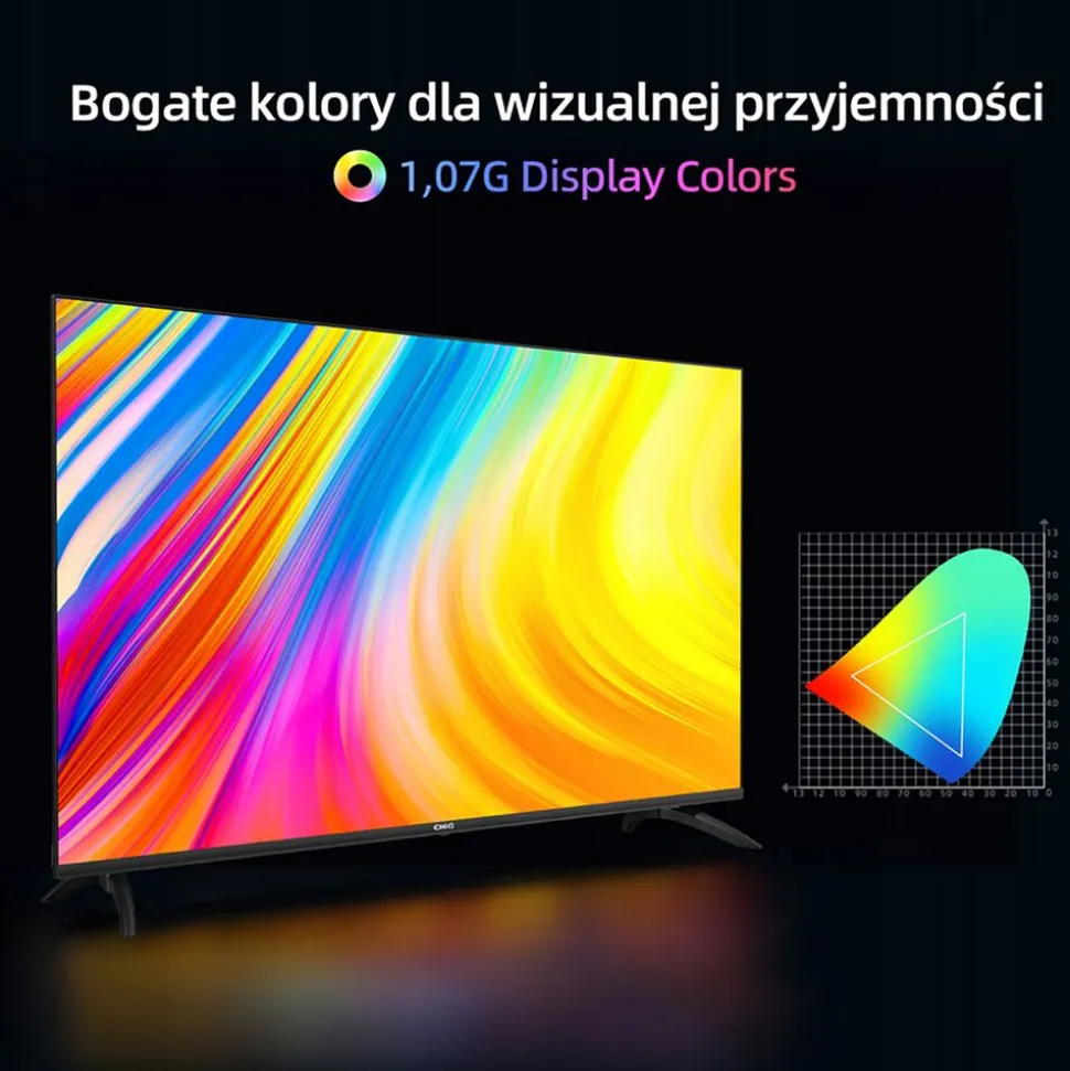 Telewizor 50” CHiQ U50G7LX, bezramkowy, 4K Ultra HD, Android TV