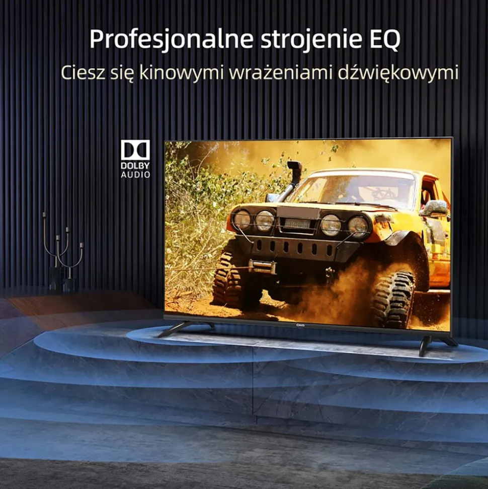 Telewizor 50” CHiQ U50G7LX, bezramkowy, 4K Ultra HD, Android TV