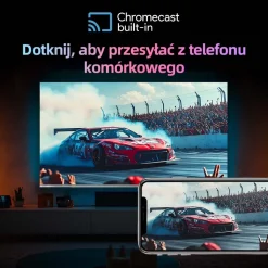 Telewizor 55” CHiQ U55QM9, bezramkowy, 4K Ultra HD, Google TV