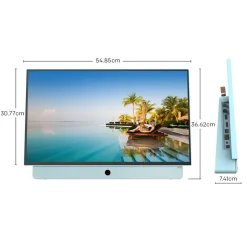 Telewizor przenośny 24” METZ 24MPE7000, FHD, Google TV, niebieski