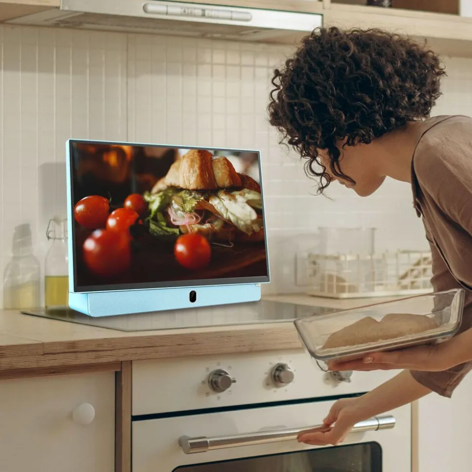 Telewizor przenośny 24” METZ 24MPE7000, FHD, Google TV, niebieski