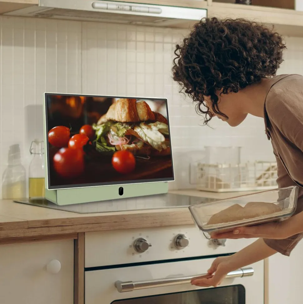 Telewizor przenośny 24” METZ 24MPE7000, FHD, Google TV, zielony