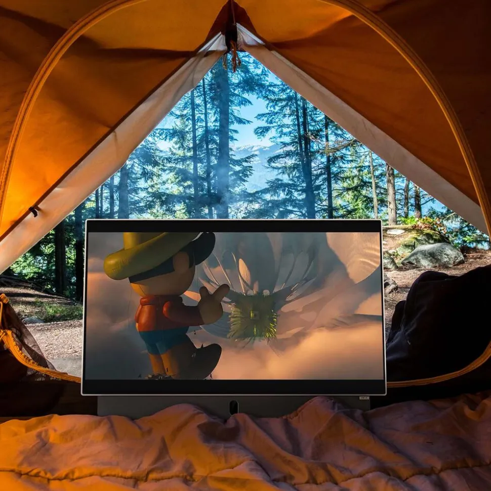 Telewizor przenośny 24” METZ 24MPE7000, FHD, Google TV, biały