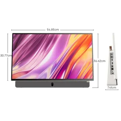 Telewizor przenośny 24” METZ 24MPE7000, FHD, Google TV, biały