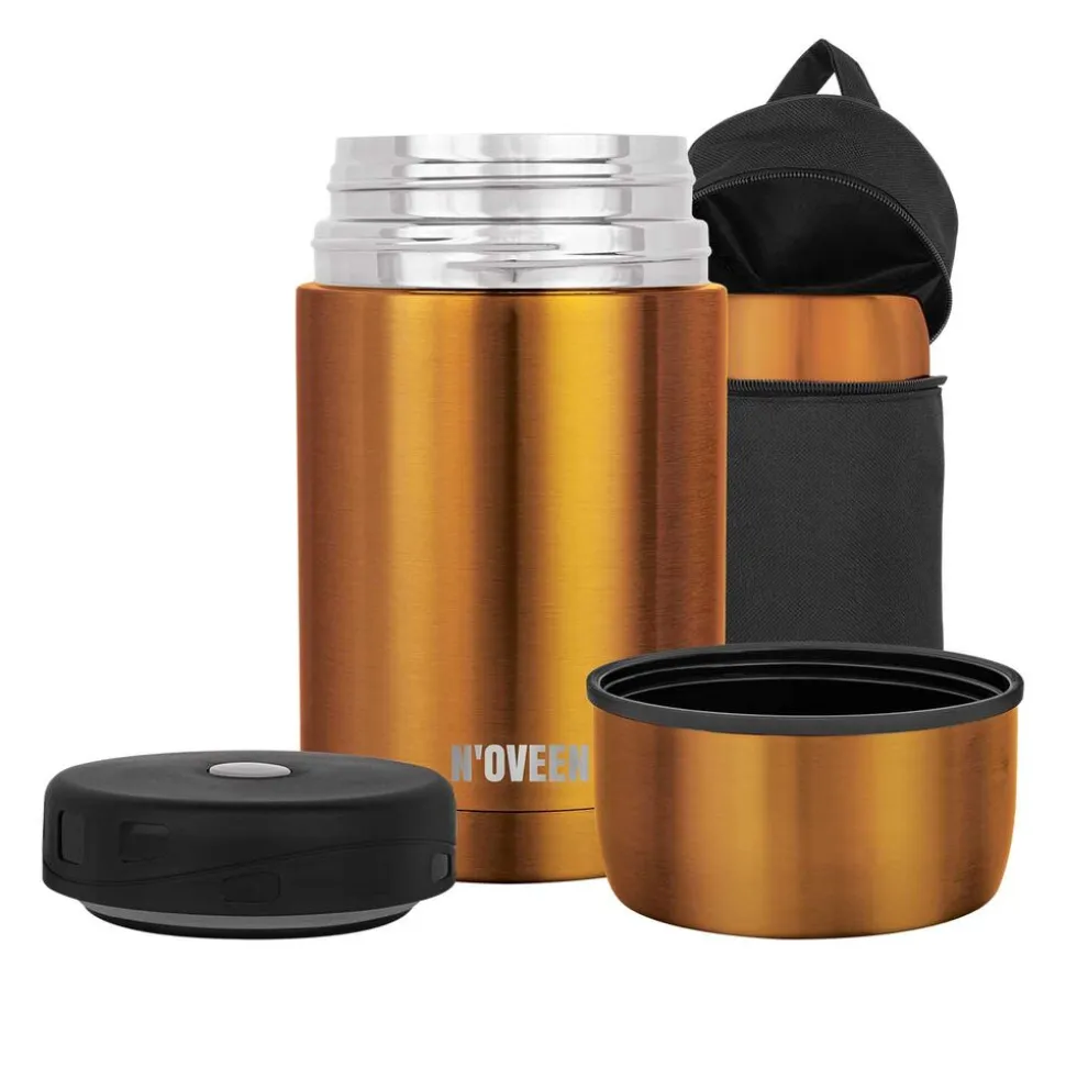 Termos obiadowy Noveen TB953 Copper, 800 ml, złoty