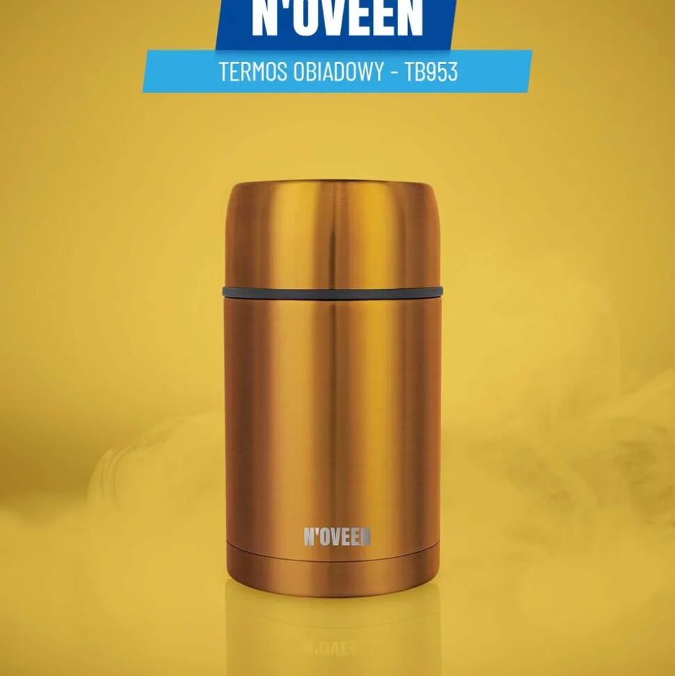 Termos obiadowy Noveen TB953 Copper, 800 ml, złoty