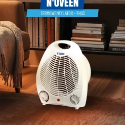 Termowentylator Noveen FH03, 2000 W, biały, z termostatem