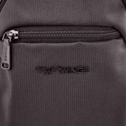 Torba męska crossbody Wings Brant BRT03, 17 x 6 x 35 cm, 3 l, czarna