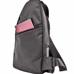 Torba męska crossbody Wings Brant BRT03, 17 x 6 x 35 cm, 3 l, czarna