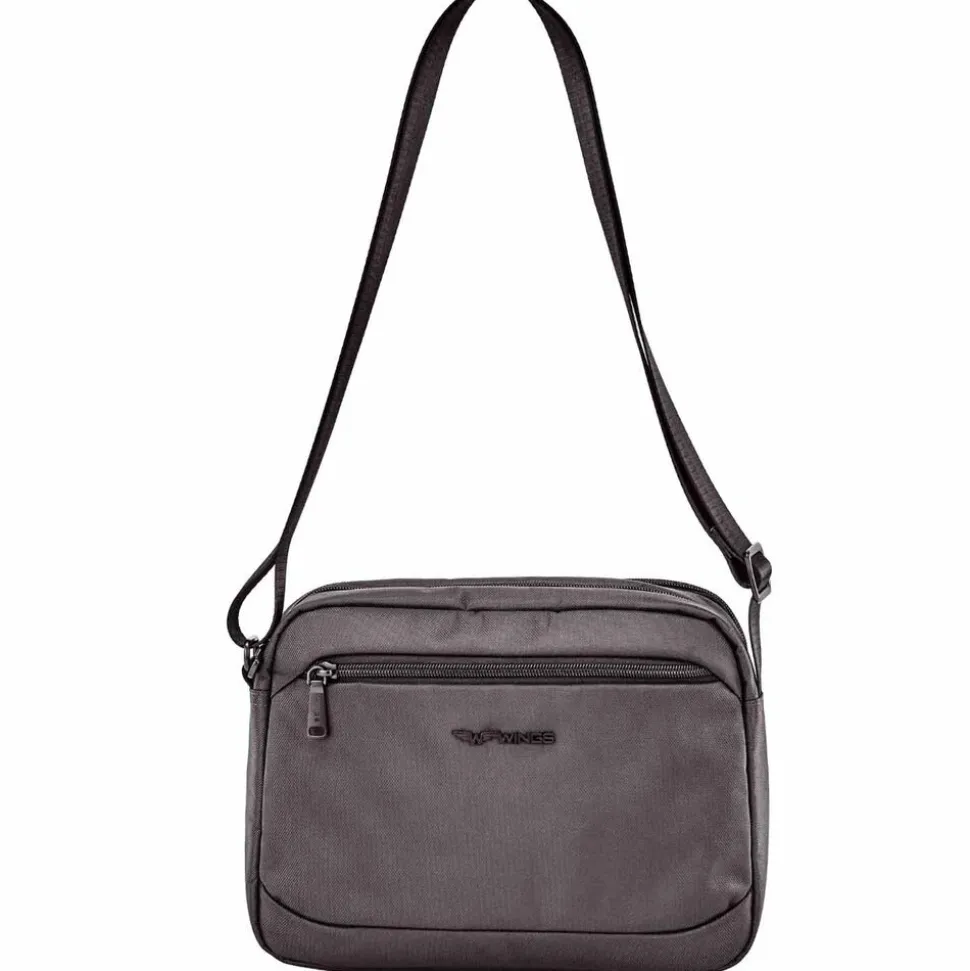 Torba męska crossbody Wings Brant BRT01, 28 x 9 x 21 cm, 5 l, czarna