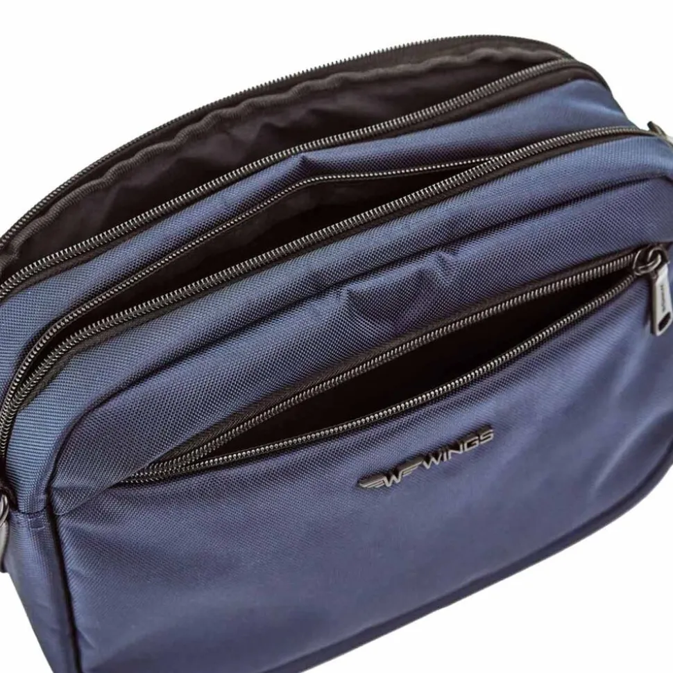 Torba męska crossbody Wings Brant BRT01, 28 x 9 x 21 cm, 5 l, granatowa