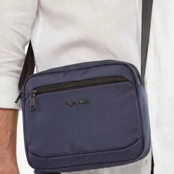 Torba męska crossbody Wings Brant BRT01, 28 x 9 x 21 cm, 5 l, granatowa