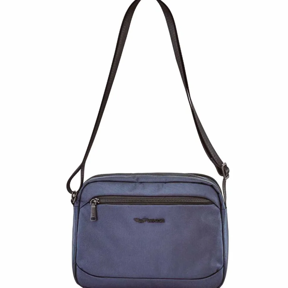 Torba męska crossbody Wings Brant BRT01, 28 x 9 x 21 cm, 5 l, granatowa