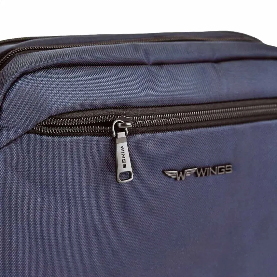 Torba męska crossbody Wings Brant BRT01, 28 x 9 x 21 cm, 5 l, granatowa