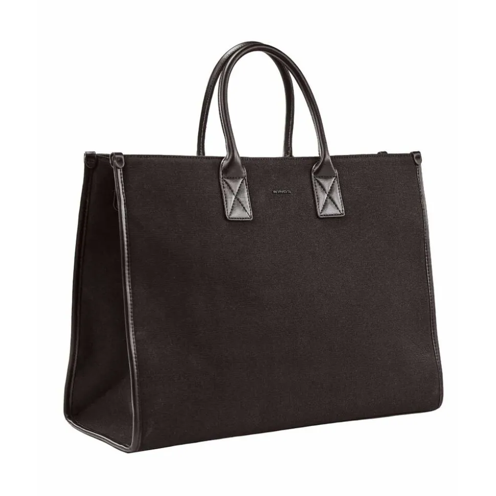 Torba shopper Wings WLL01, 30 l, czarna