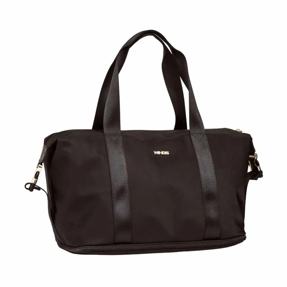Torba z poszerzanym dnem Wings Rosella, 15/25 l, czarna
