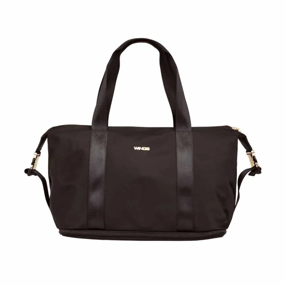 Torba z poszerzanym dnem Wings Rosella, 15/25 l, czarna