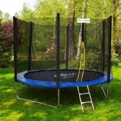 Trampolina Jumi Motion 8FT, 244 cm, z siatką zewnętrzną, niebieska