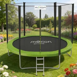 Trampolina Jumi Motion 10FT, 305 cm, z drabinką, zielona