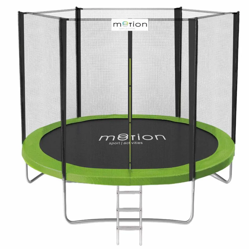 Trampolina Jumi Motion 10FT, 305 cm, z drabinką, zielona