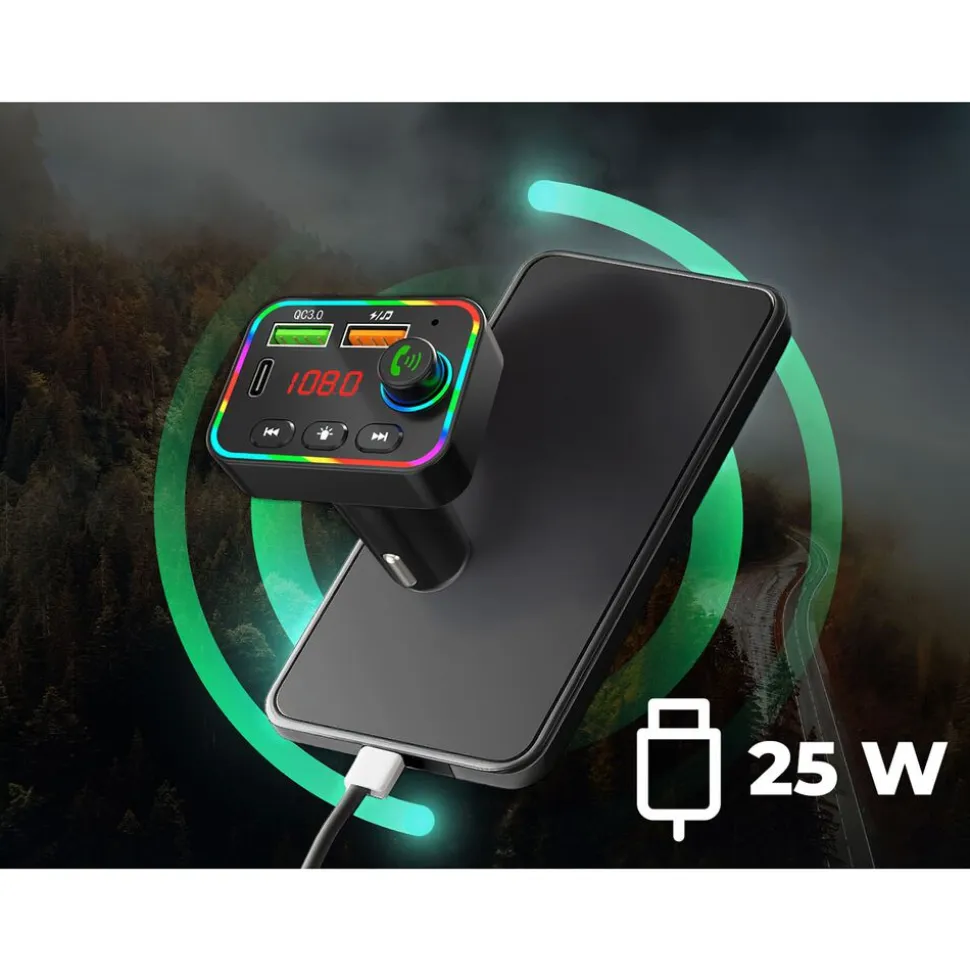 Transmiter FM Tracer SoundCast, Bluetooth 5.3