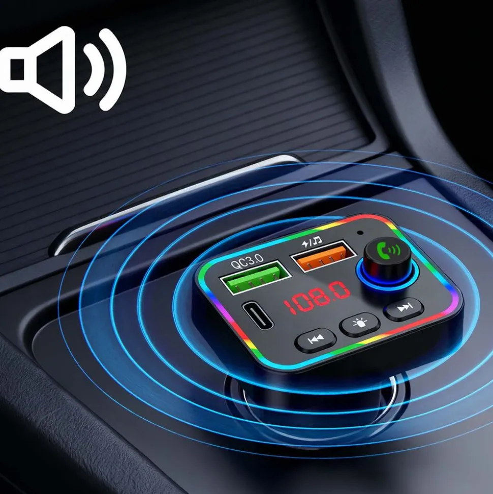 Transmiter FM Tracer SoundCast, Bluetooth 5.3