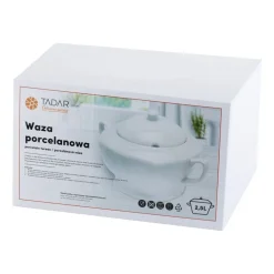 Waza do zupy z porcelany Tadar, 2,5 l, biała