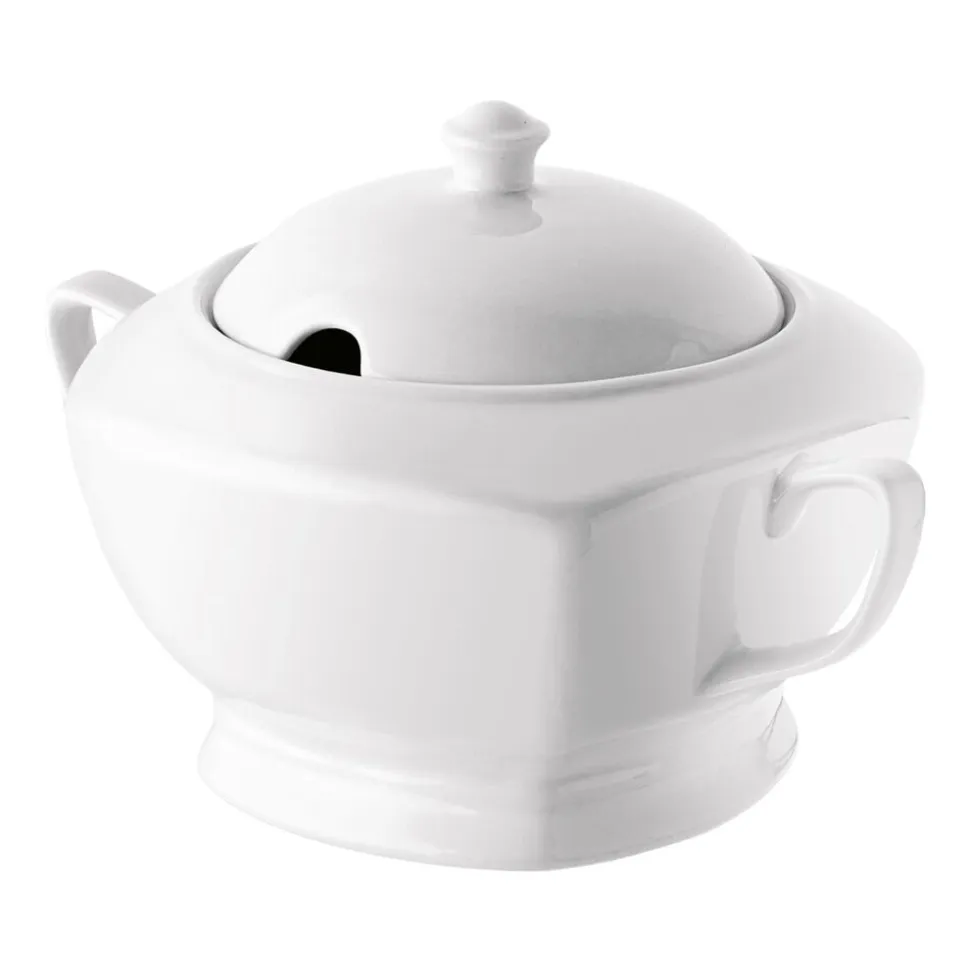 Waza do zupy z porcelany Tadar, 2,5 l, biała
