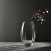 Wazon szklany Krosno Home, 23,5 cm, ryflowany