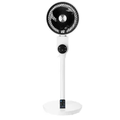 Wentylator podłogowy z pilotem, 50 W, biały