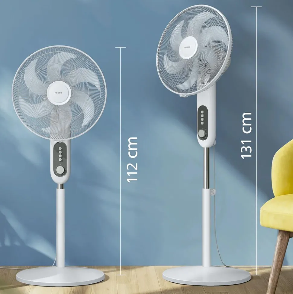 Wentylator stojący Philips 1000 CX1220/00, 3 tryby prędkości, biały