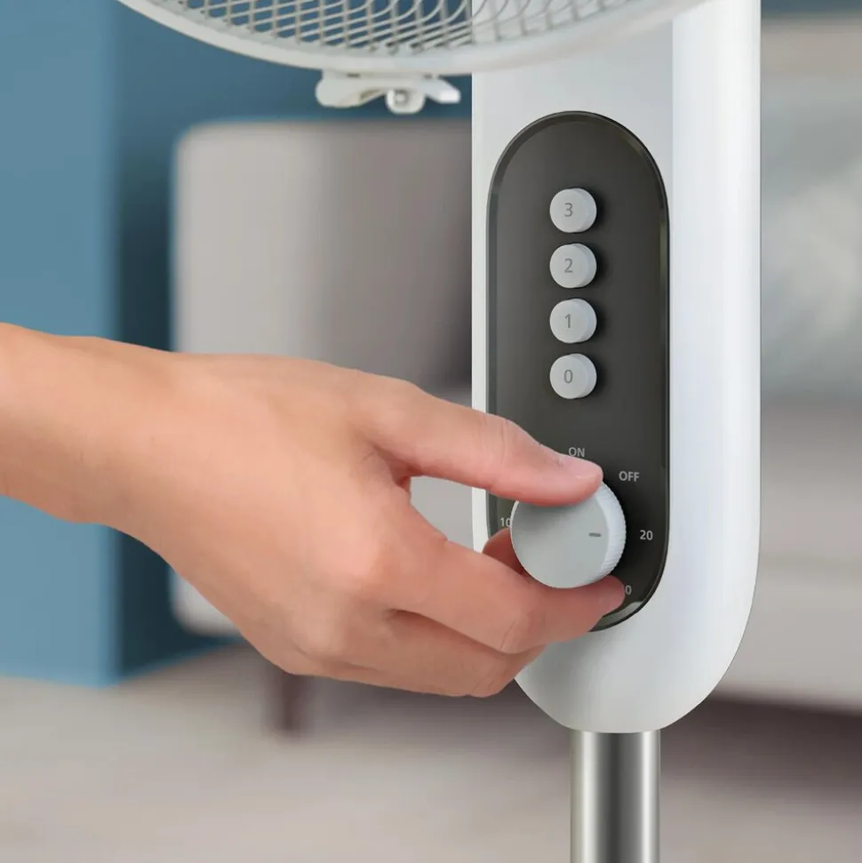 Wentylator stojący Philips 1000 CX1220/00, 3 tryby prędkości, biały