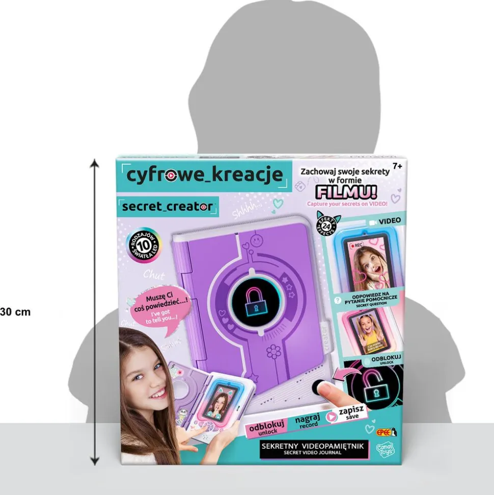 Wideopamiętnik Epee Cyfrowe Kreacje, z blokadą, karta 32 GB